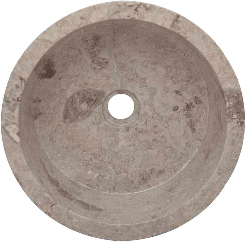 vidaXL Waschbecken Aufsatzwaschbecken Waschtisch Waschplatz Waschschale Handwaschbecken Naturstein B