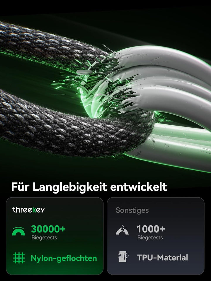 THREEKEY Magnetisches Wireless Ladegerät 25W, Qi2-kompatible Induktive Ladestation mit Kühlventilato