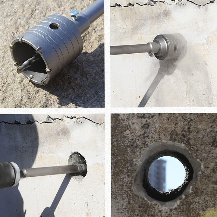 Meccion Lochsäge Hohl Bohrkrone 35mm mit SDS Plus Adapter 110 mm und Zentrierbohrer, Dosensenker Ham
