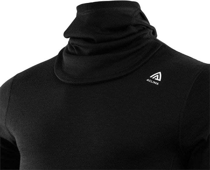 Aclima WarmWool Kapuzensweater Herren schwarz 2022 Unterwäsche XL Schwarz, XL Schwarz