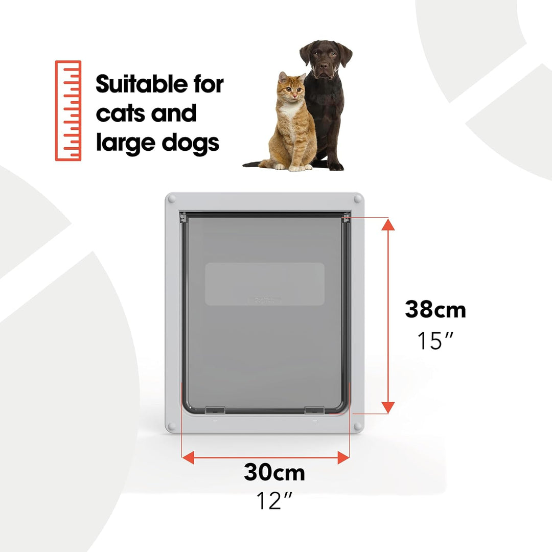 Dog Mate Hundetür B: 36.6 cm H: 44.1 cm weiss, Weiss