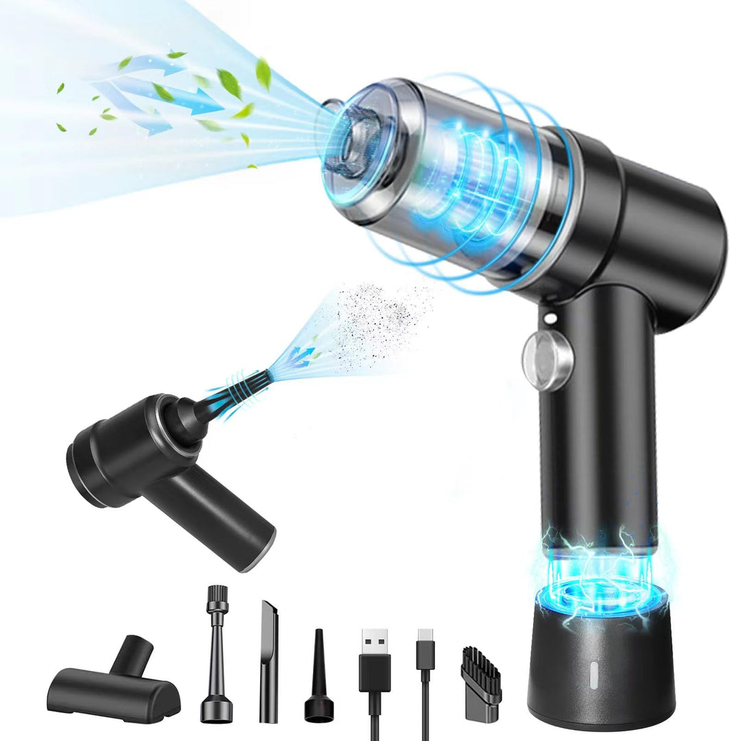 Handstaubsauger Akku 9000Pa,3 in 1 Auto Staubsauger Stark Akkustaubsauger mit Typ-C 4000mAh Batterie