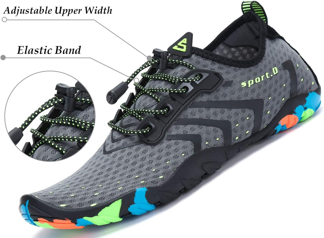SAGUARO Badeschuhe für Herren Damen - 7/9 Drainagelöcher Schnelltrocknende rutschfest, Gr 35-48 38 E
