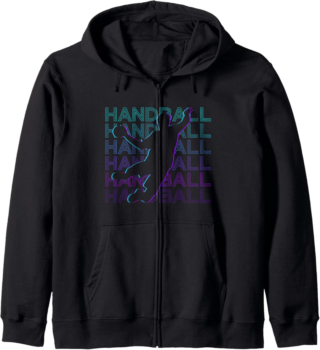 Handballspieler Retro Kapuzenjacke