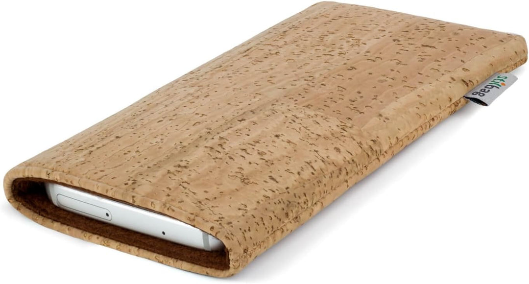 Stilbag massgeschneiderte Korkhülle VIGO | Smartphone-Tasche aus Kork | Handy Schutzhülle | Handytas