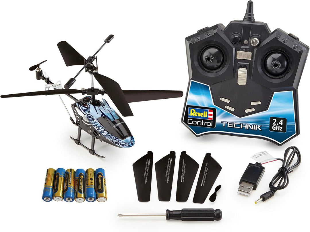 Revell Adventskalender I RC Helikopter I 24 Tage Bau- und Flugspass I Hochdetaillierter RC-Helikopte