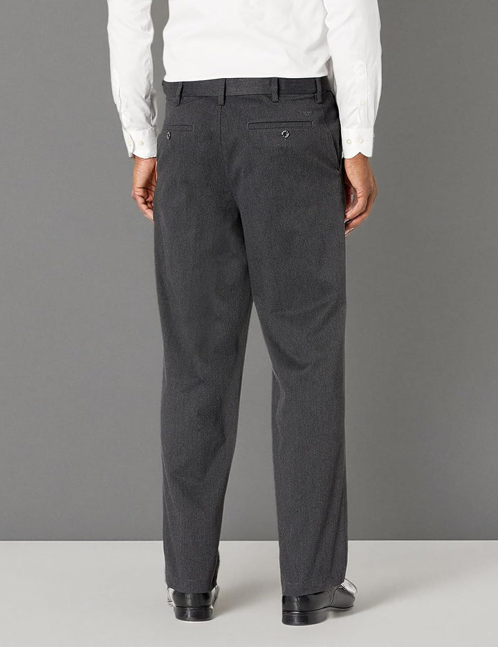 Dockers Herren Lässige Hose Relaxed Fit Komfort Khaki Hose 30W / 30L Dark Charcoal Heather (Stretch)