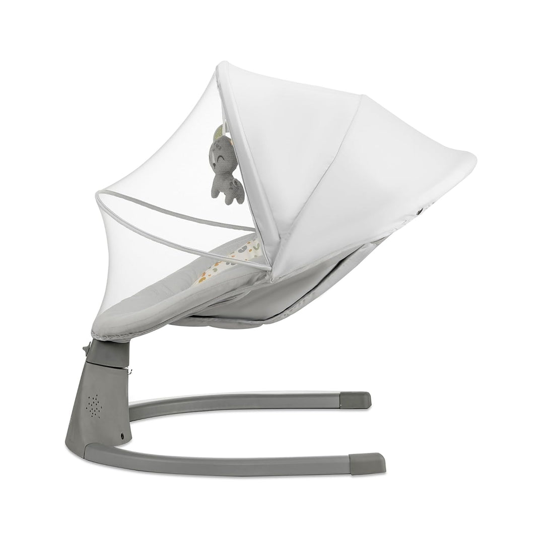 Kinderkraft LUMI 2 Babywippe, Elektrische Babyschaukel, Von der Geburt bis 9 Monate, Höhenverstellba