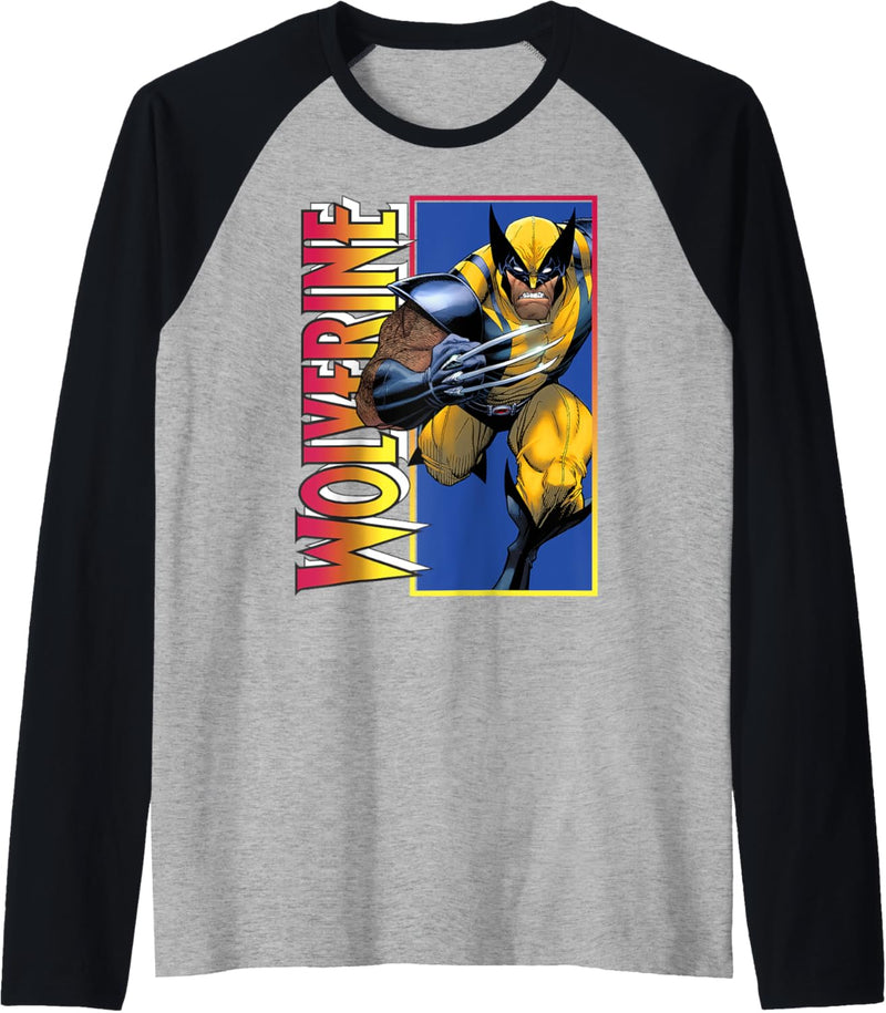 Marvel X-Men Wolverine Classic Gradient Raglan