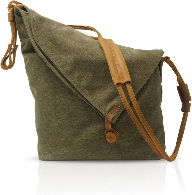 FANDARE Retro Umhängetasche Männer/Frauen 13 Zoll Laptop Business Crossbody Bag Outdoor Reise Campin