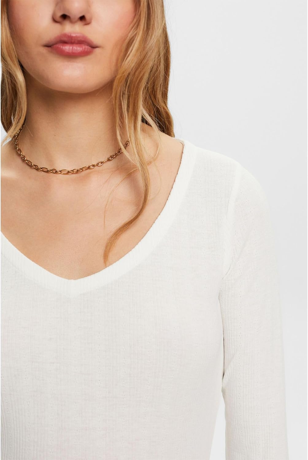 ESPRIT Longsleeve im Pointelle-Design