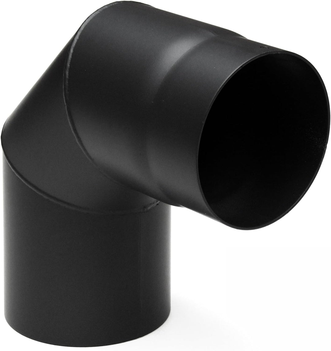 raik SH019-130-sw Raik Rauchrohrbogen/Ofenrohr 130mm - 90° schwarz