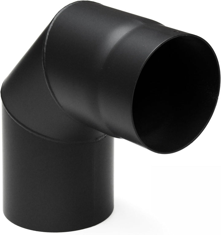 raik SH019-130-sw Raik Rauchrohrbogen/Ofenrohr 130mm - 90° schwarz