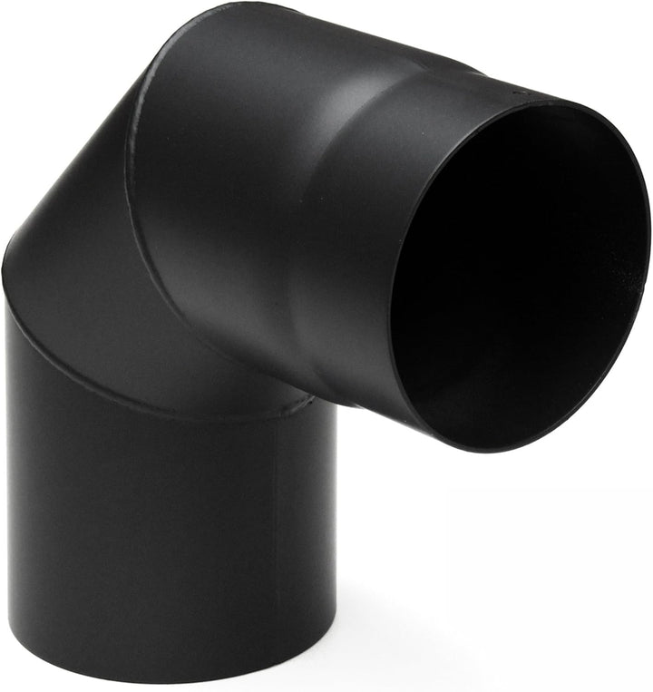 raik Rauchrohrbogen/Ofenrohrbogen 90° 3-teilig 160 mm Durchmesser ohne Reinigungsöffnung Stahlblech