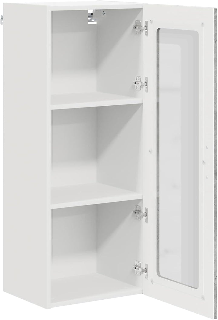 vidaXL Geschirrspülerfront Kalmar Beton Grau 40 x 31 x 100 cm, Eleganter moderner Küchenregal, gross