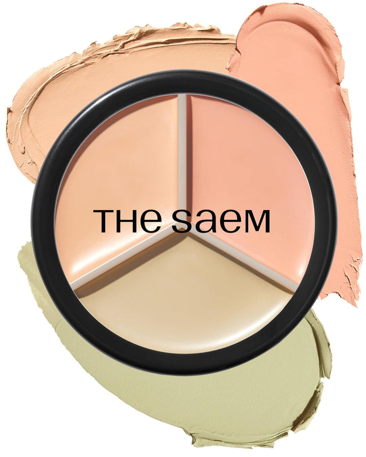 THESAEM Cover Perfection Triple Pot Concealer 03 Correct Up Beige – für helle bis sehr helle Hauttön
