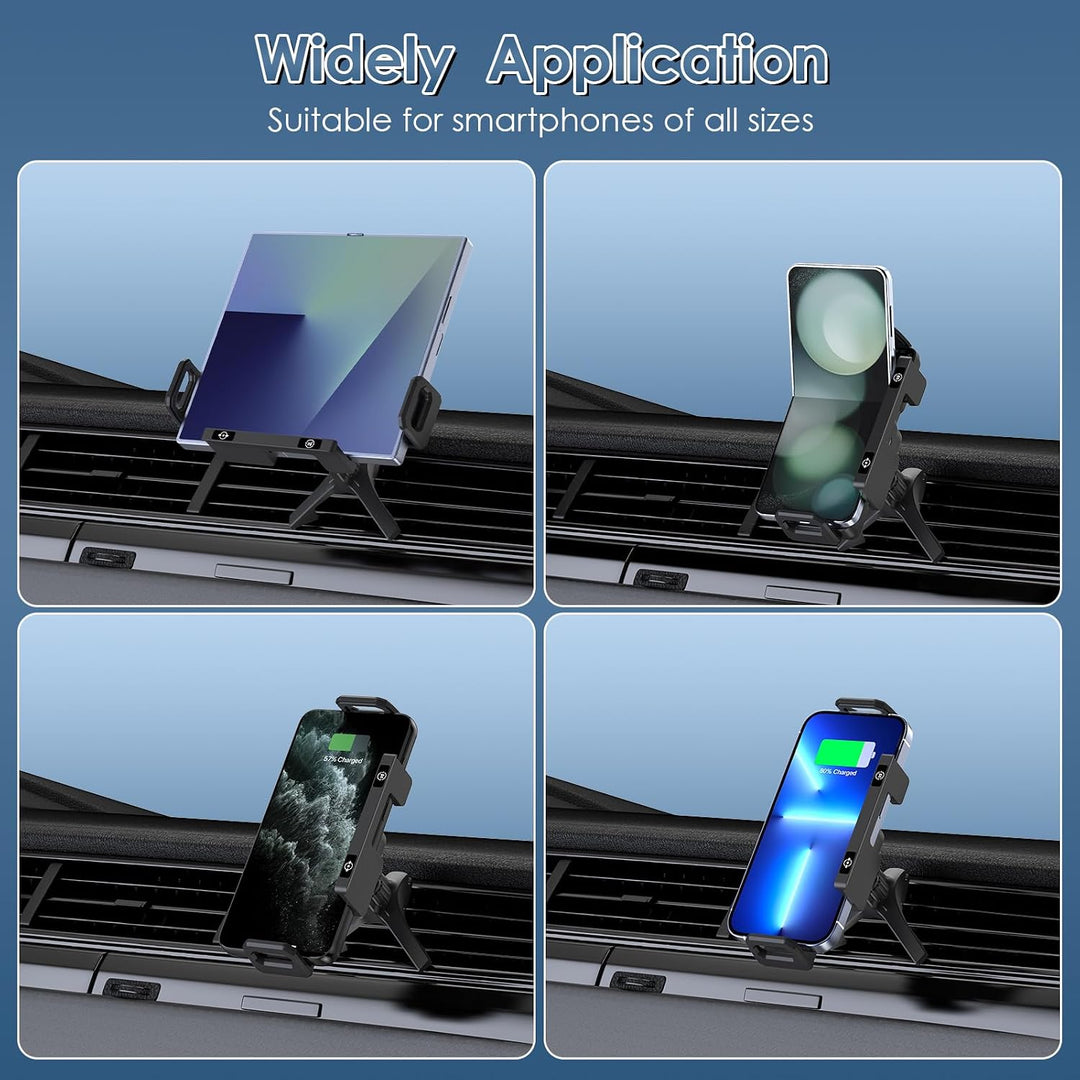 Handyhalterung Auto für Galaxy Z Fold 7 6 5 4 3 2 mit Ladefunktion 15W Dual Coils QC 3.0 Fast Wirele