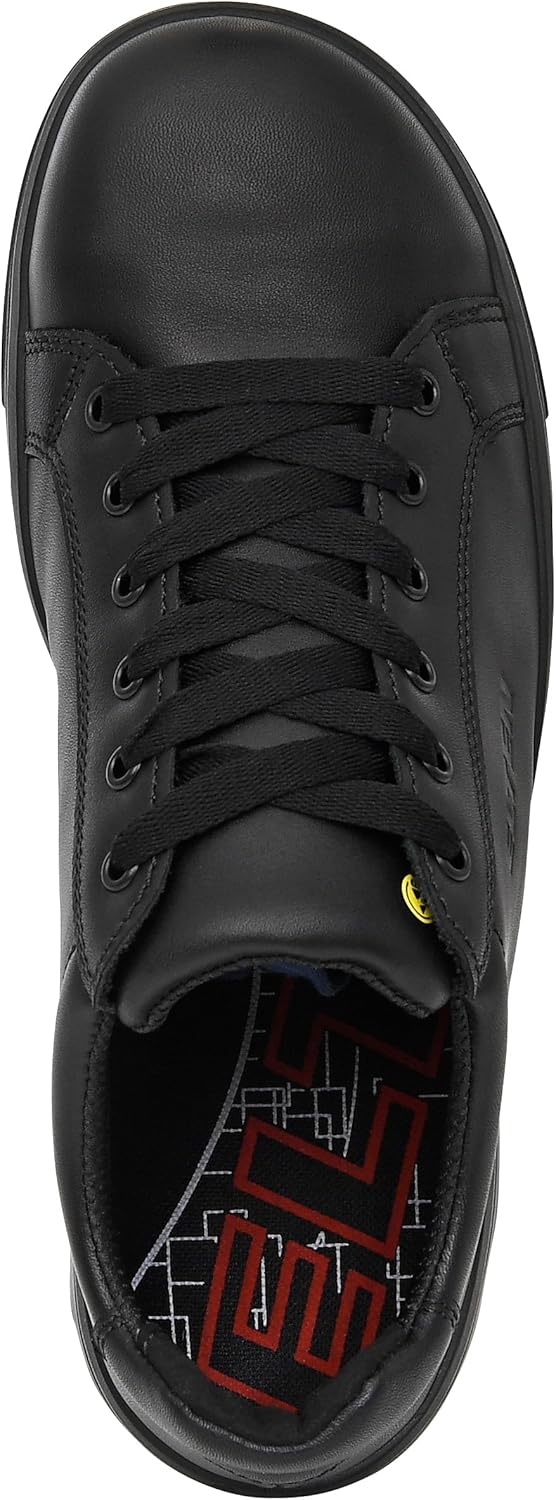 ELTEN Sicherheitsschuhe Noel XX10 Black Low ESD S2, Damen und Herren, Leder, Stahlkappe, leicht, spo