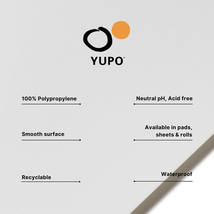 Yupo Paper 27,9 cm x 35,6 cm 10 Blatt/Pack-weiss 33.5 kg, sonstiges, mehrfarbig.