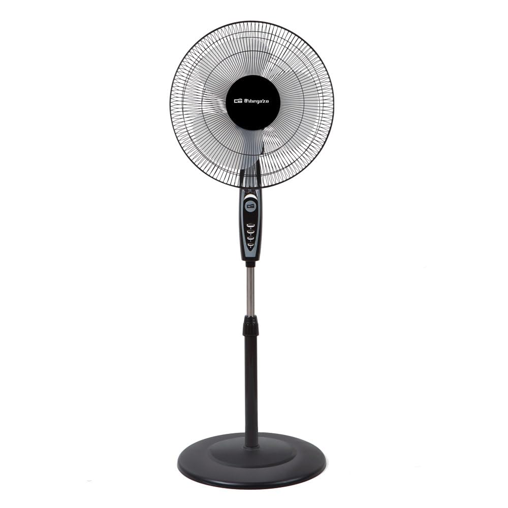 Orbegozo SF 0148 - Standventilator, drehbar, 3 Stufen, Blättergrösse 40 cm, einstellbare Höhe, 50 W,