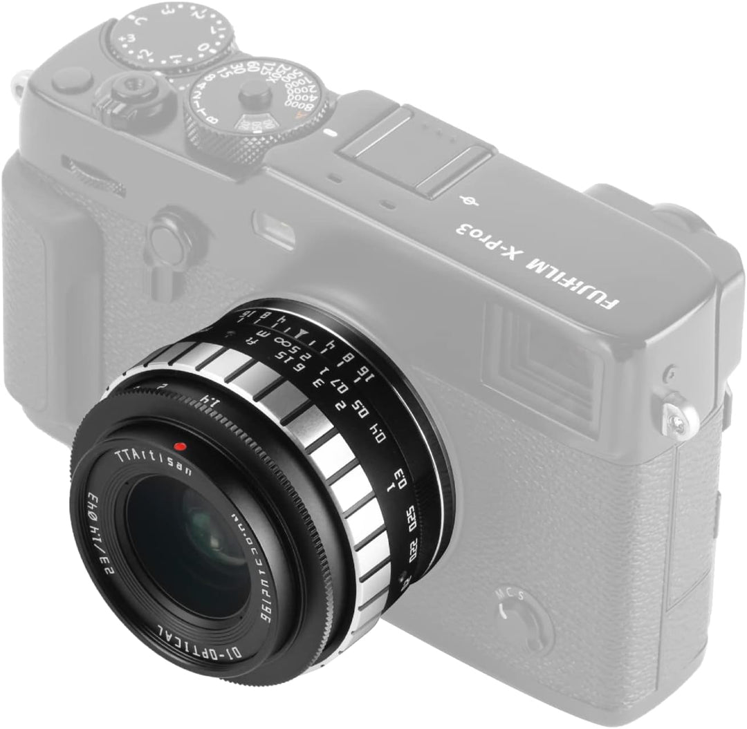 TTARTISAN 23mm F1.4 Objektiv Weitwinkel-Festbrennweite APS-C für FUJ X Mount Kameras X-A1 X-A10 X-M1