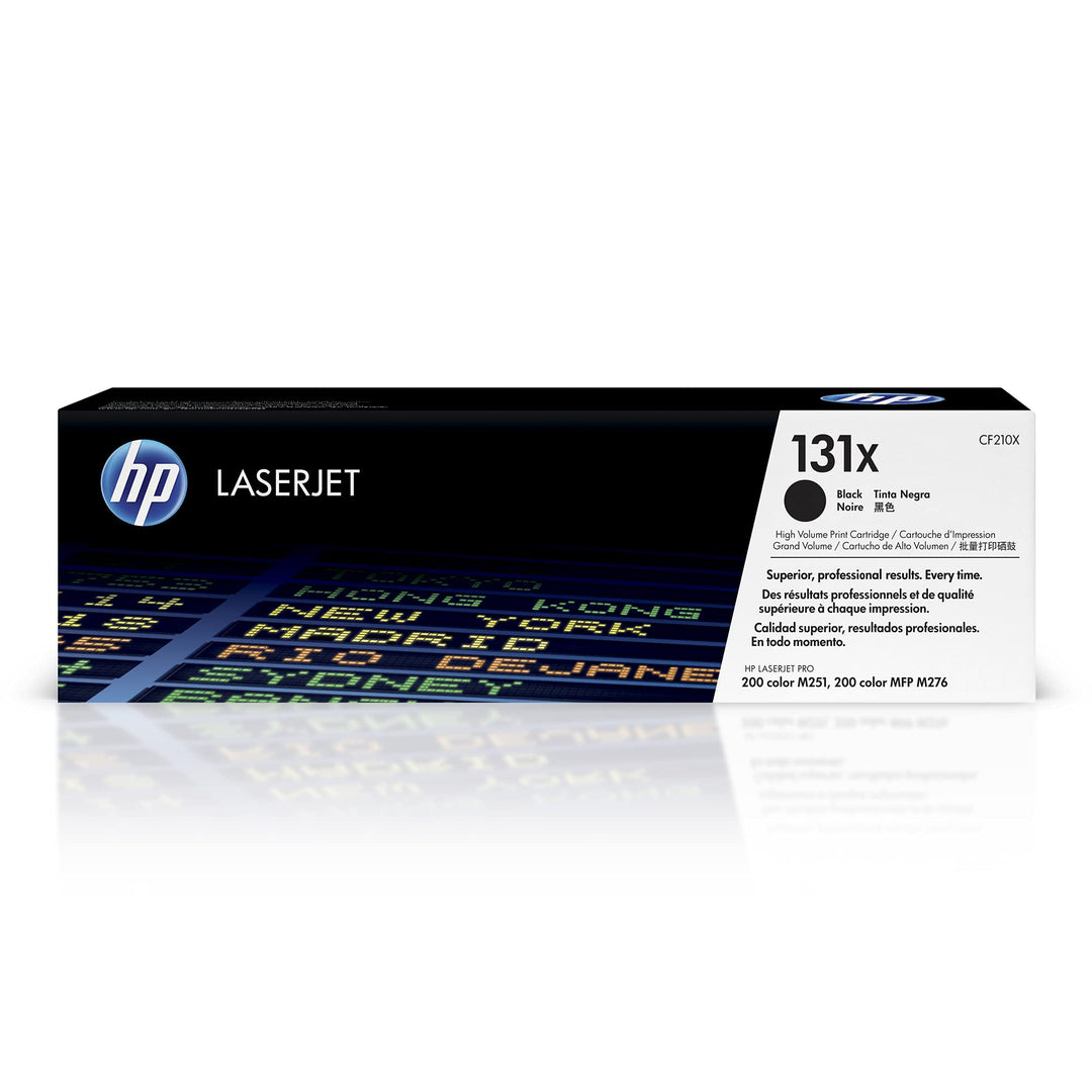 HP 131X (CF210X) Schwarz Original Toner mit hoher Reichweite für HP LaserJet Pro 200 Color M251, MFP