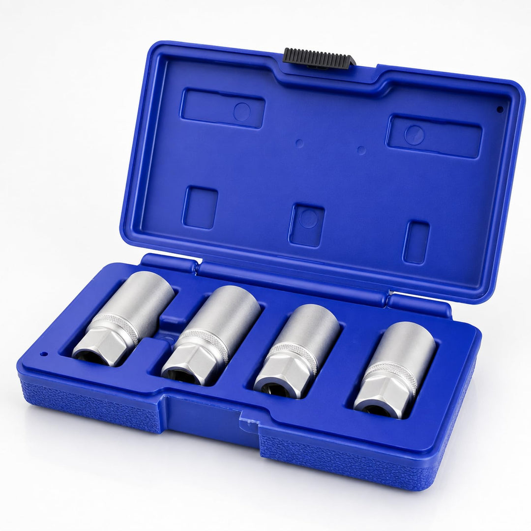 Bituxx 4 tlg. Stehbolzenausdreher Ausdreh Satz 1/2" Set 6-12mm