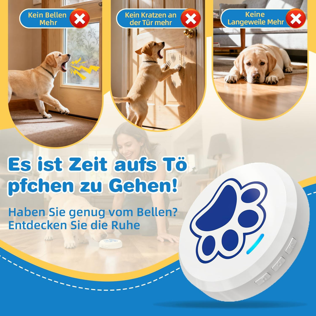 ChunHee Katzenklingel/Hundeklingel Buzzer Hund Haustier Türglocken Sensor Berührt Wasserdicht Türkli
