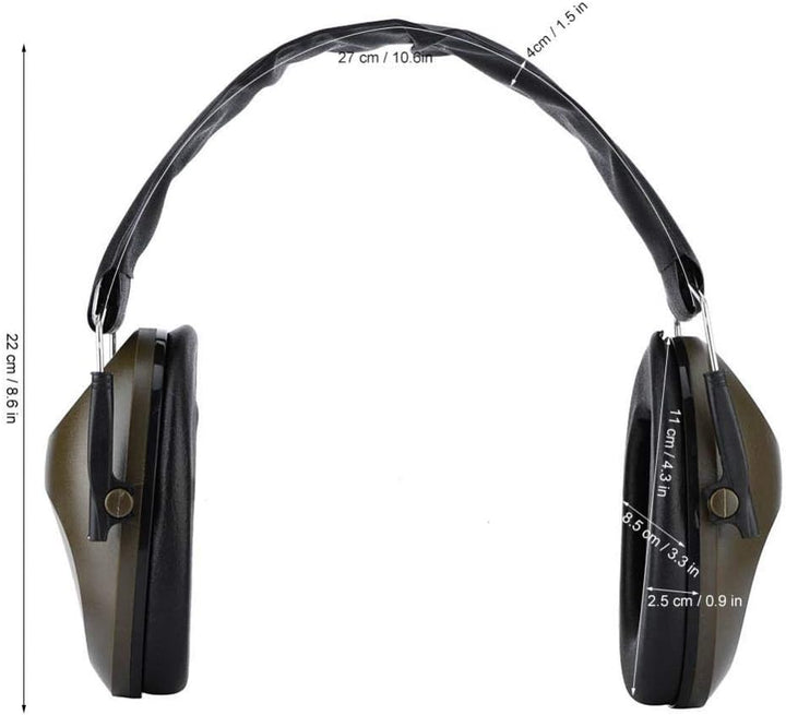 Zerone Schalldichte Ohrenschützer, Anti-Lärm Tactical Headset Gehörschutz für Schiessen Flughäfen Ga