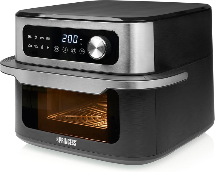 Princess MaxiCrisp Heissluftfritteuse, 10 L XXL-Kapazität, 1700 W, 8 Automatische Programme, Digital