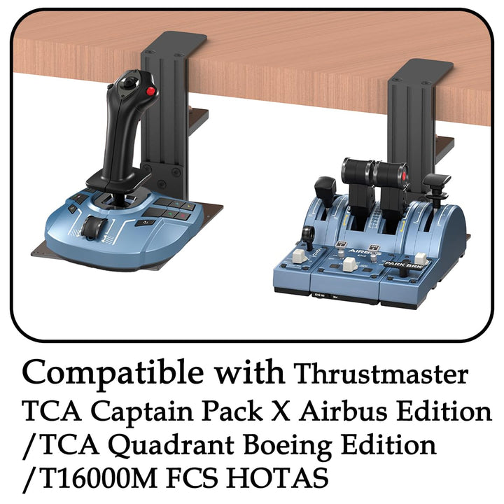 Tischmontage kompatibel mit Logitech X56, X52, X52 Pro, Thrustmaster SimTask Farmstick, T - Flight H