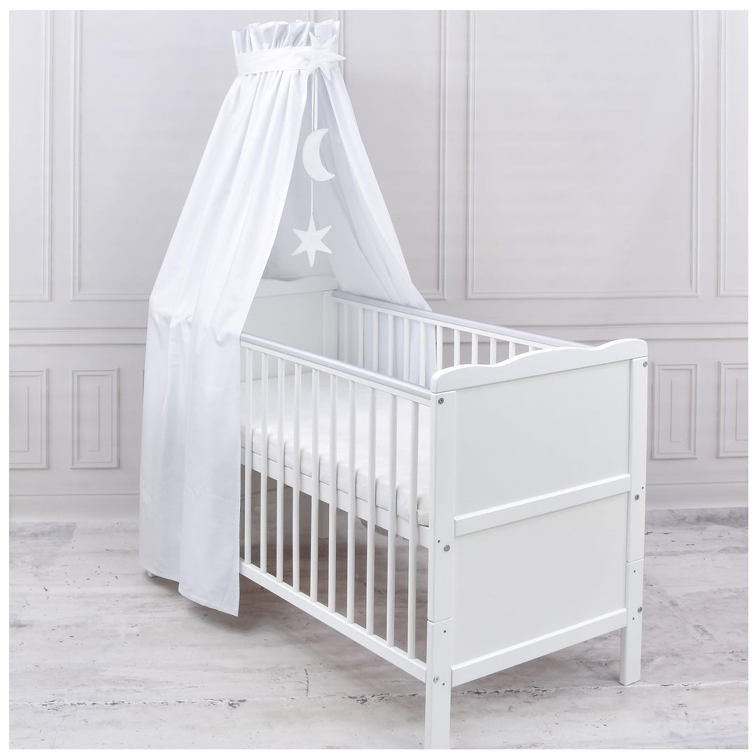 Generisch Baby Delux Babybett Himmel Betthimmel Baumwolle Baldachin für Babybett Kinderbett Wiege St
