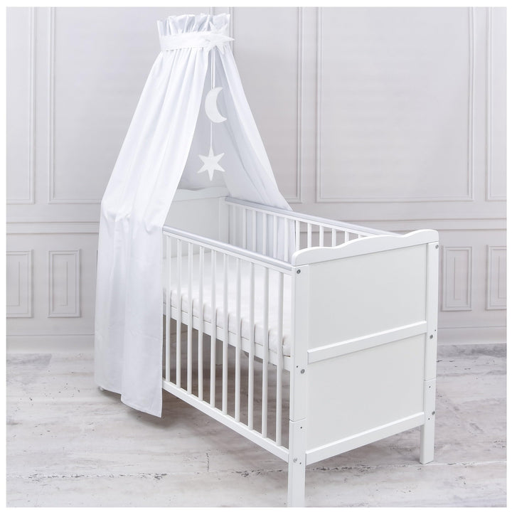 Generisch Baby Delux Babybett Himmel Betthimmel Baumwolle Baldachin für Babybett Kinderbett Wiege St