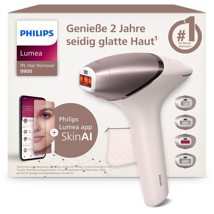 Philips Lumea 9900 Series, IPL-Haarentfernungsgerät, Alternative zur Laserhaarentfernung, SenseIQ un