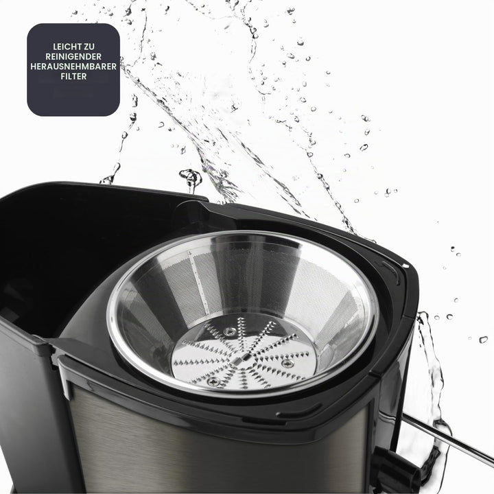 BLACK+DECKER Entsafter - 600W - 2 Geschwindigkeiten - 1.2 Liter Fruchtfleischbehälter - spülmaschine