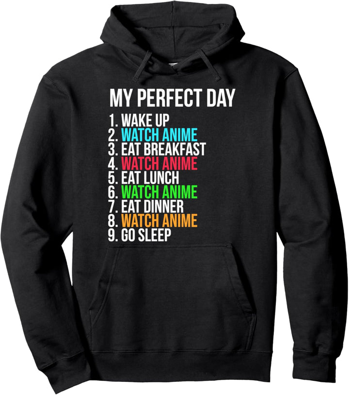 Anime Lustig Perfekter Anime Convention Tag Sprüche Pullover Hoodie