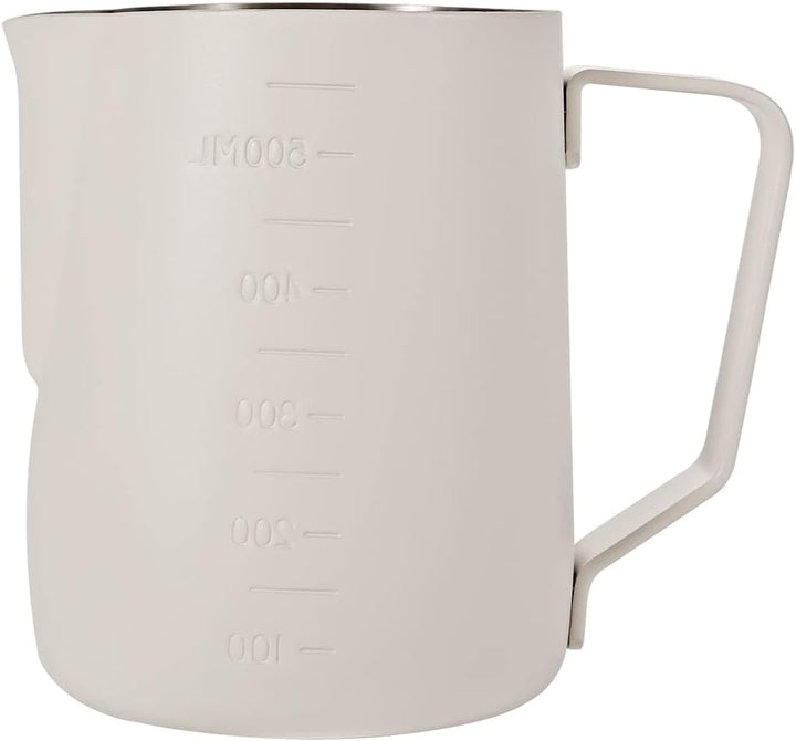 Dianoo Espresso Dampfkrug 600 ml, Milchaufschäumkännchen, Edelstahl, Kaffeemilch, Aufschäumbecher, K
