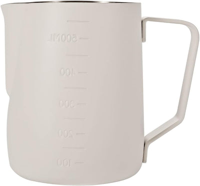 Dianoo Espresso Dampfkrug 600 ml, Milchaufschäumkännchen, Edelstahl, Kaffeemilch, Aufschäumbecher, K