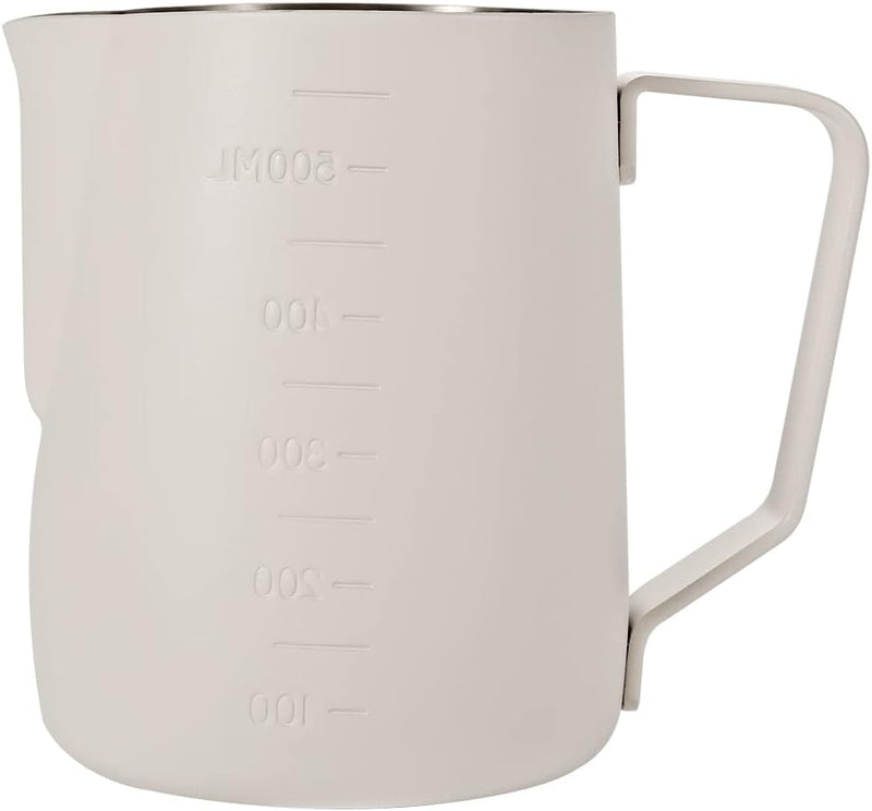 Dianoo Espresso Dampfkrug 600 ml, Milchaufschäumkännchen, Edelstahl, Kaffeemilch, Aufschäumbecher, K