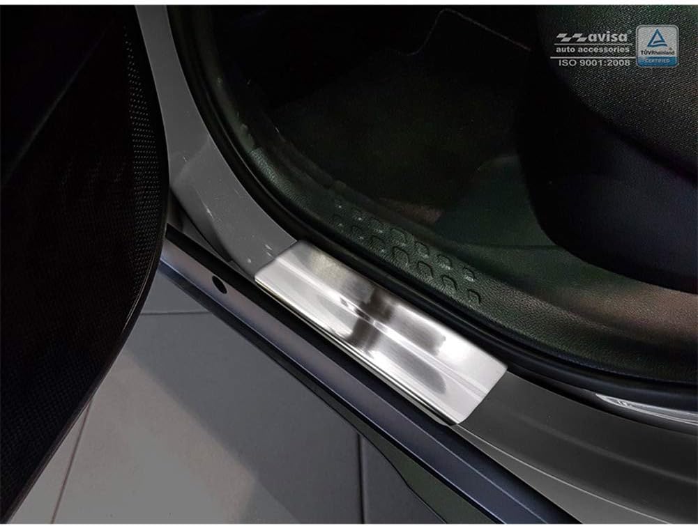Avisa INOX Door sill Protectors Compatible with Toyota C-HR 2016-2019 & Facelift 2019- & RAV4 IV FL