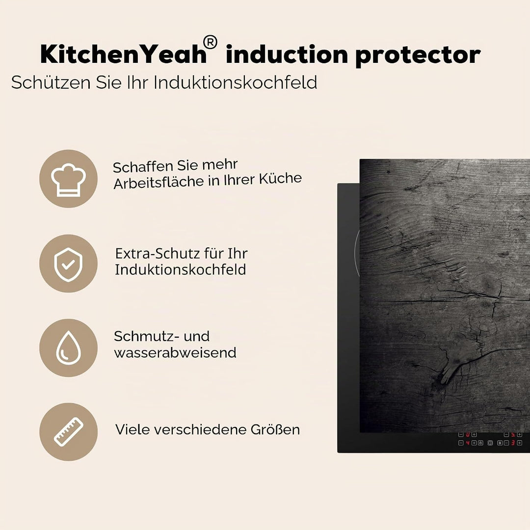 KitchenYeah© Herdabdeckplatte Einteilig Küche Herdabdeckung Ceranfeld Herdabdeckplatten Anti Rutsch