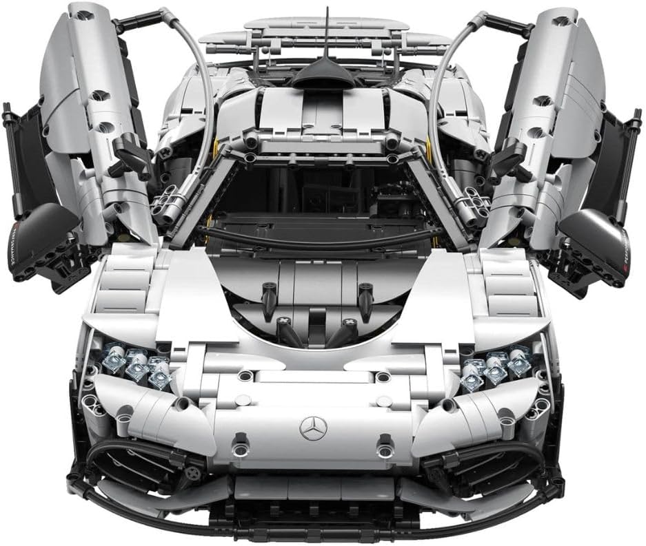 CaDA Mercedes-Benz AMG ONE C61503W - Modellauto-Bauset, 3295 Teile, ab 7 Jahren, Rot, Schwarz, Silbe