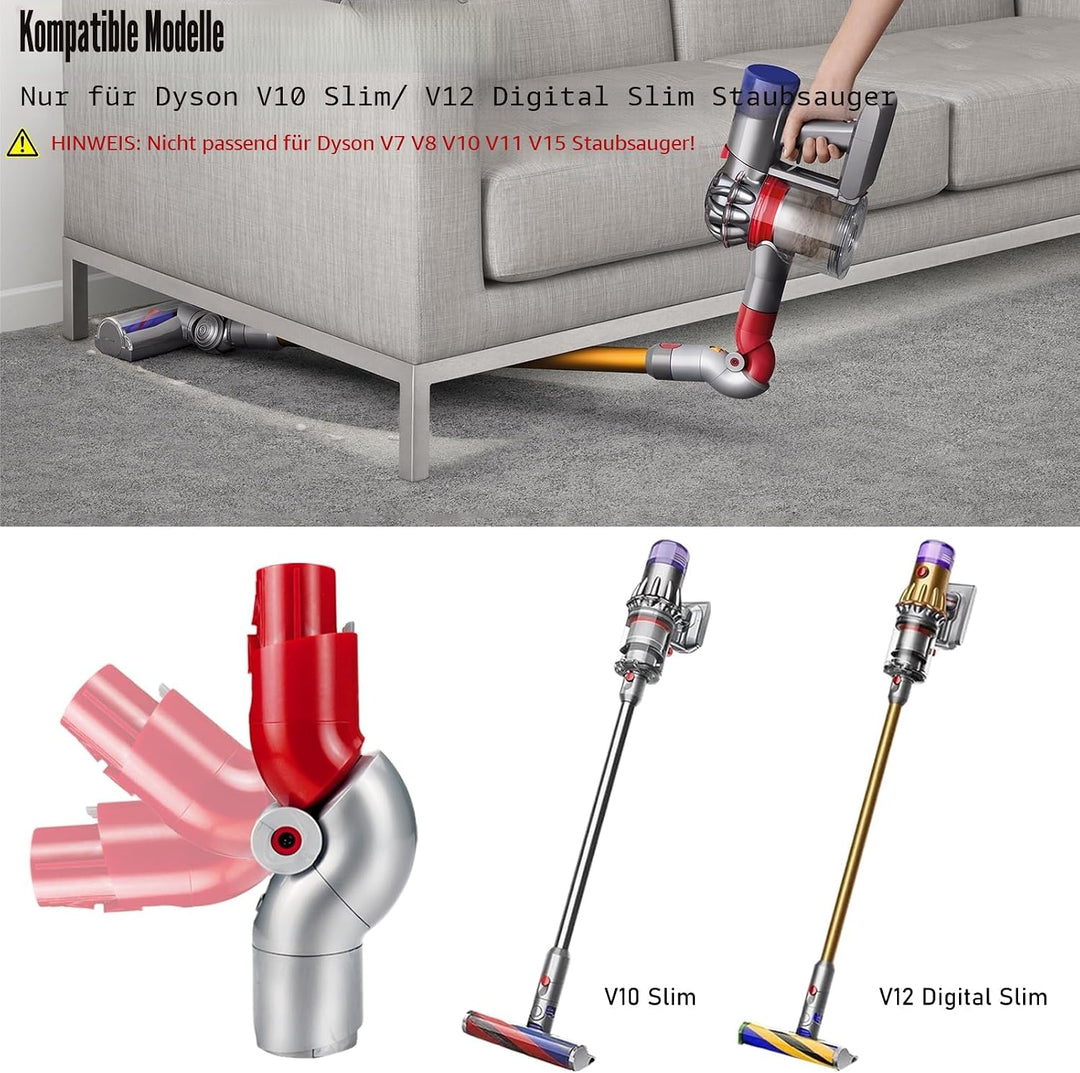 Unterer Adapter Schnellverschluss Biegeadapter für Dyson V10Slim V12 Digital Slim Staubsauger Zubehö