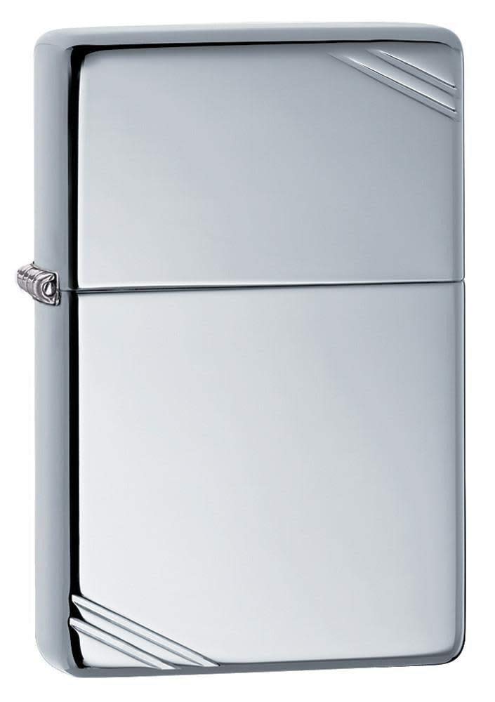Zippo 260 24095 Hexagon Design Benzinfeuerzeug, Messing, Chrome High Polished, Chrome High Polished