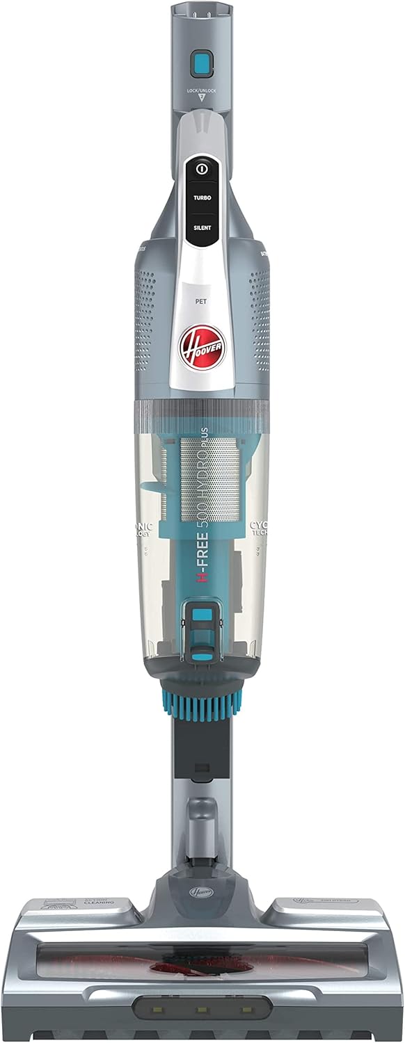 Hoover H-FREE 500 HYDRO PLUS Akku Saugwischer mit Licht – 3-in-1 Staubsauger mit Wischfunktion & Han