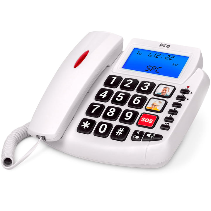 SPC Comfort Volume 2 – Festnetztelefon für Senioren, grosse Tasten, Lautstärkeverstärker, hörgerätek