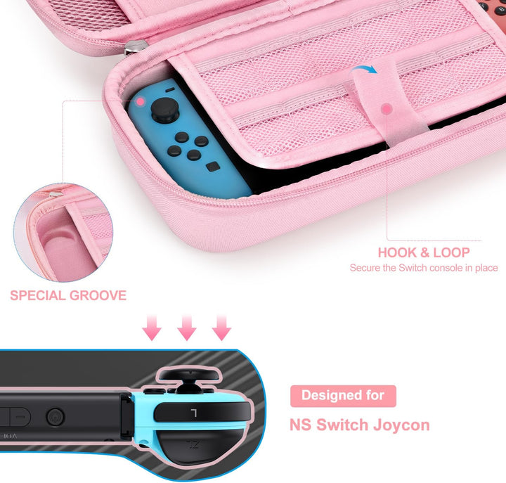Switch Tasche für NS Switch - innoAura 18 in 1 Switch Zubehör mit Switch Hülle, Switch Hülle, Switch