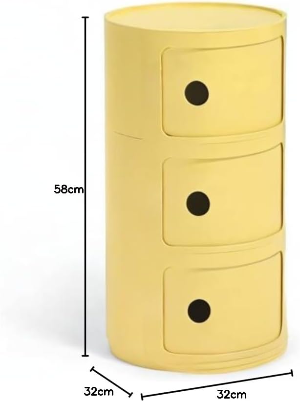 Kartell Componibili Bio, Container 3-fächer, Gelb 3-fächer Bio Gelb, 3-fächer Bio Gelb