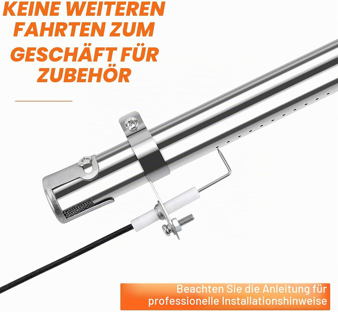 Denmay 31-45cm Universal Edelstahl Brenner ersatzteile für Landmann Triton 2, Enders, Tepro, Taino,
