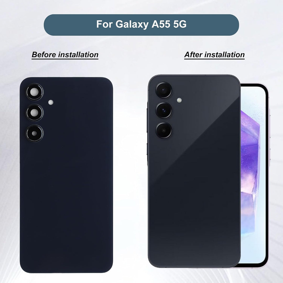 6.6" Akkudeckel Kompatibel mit Samsung Galaxy A55 5G, SM-A556V, SM-A556B, SM-A556B/DS, SM-A556E, Sma
